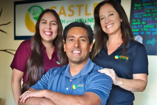 Chiropractor Upland CA Raul Castillo With Team Madelin Martinez And Rebecca Wilshire